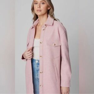 Blank NYC Pink Long Jacket/Shacket